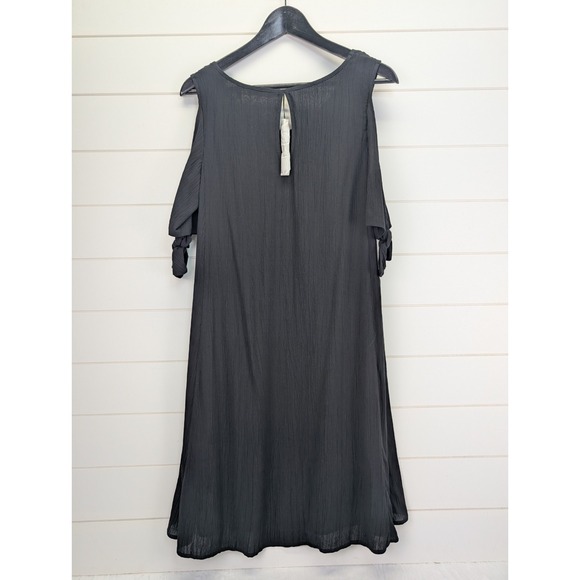 Soft Surroundings Destin Dress Size Small Gauzy Cold Shoulder Vacation Cruise - Picture 3 of 9
